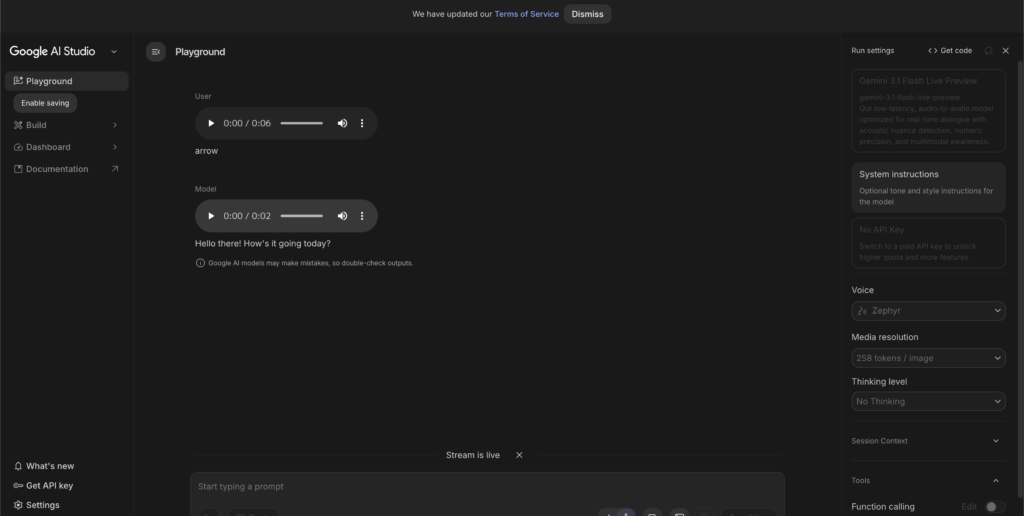 Gemini 3.1 Flash Liveの使い方