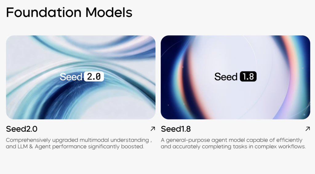 Seedanceのモデル