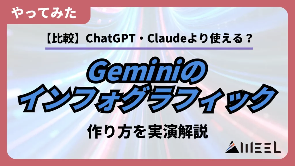 比較 Gemini インフォグラフィック ChatGPT Claude 作り方