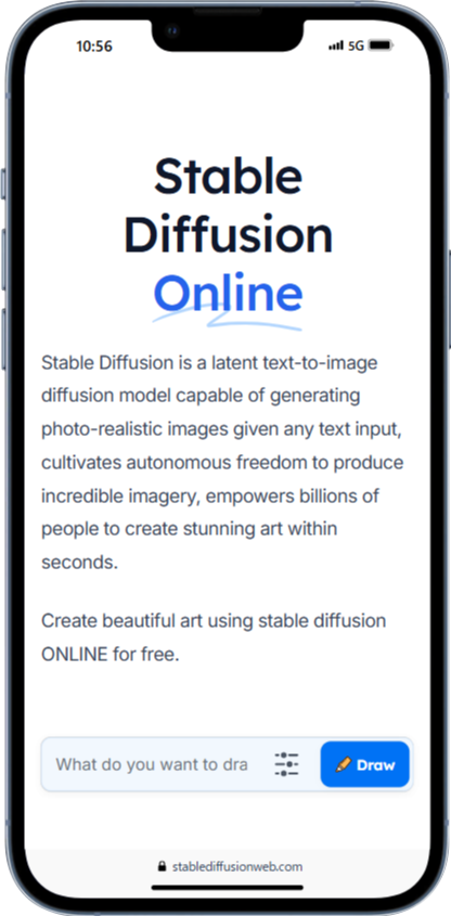 Stable Diffusion Onlineのイメージ