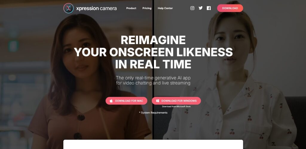 xpression cameraのスクリーンショット