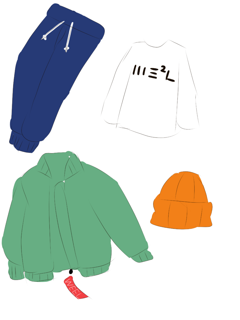 衣服のラフ