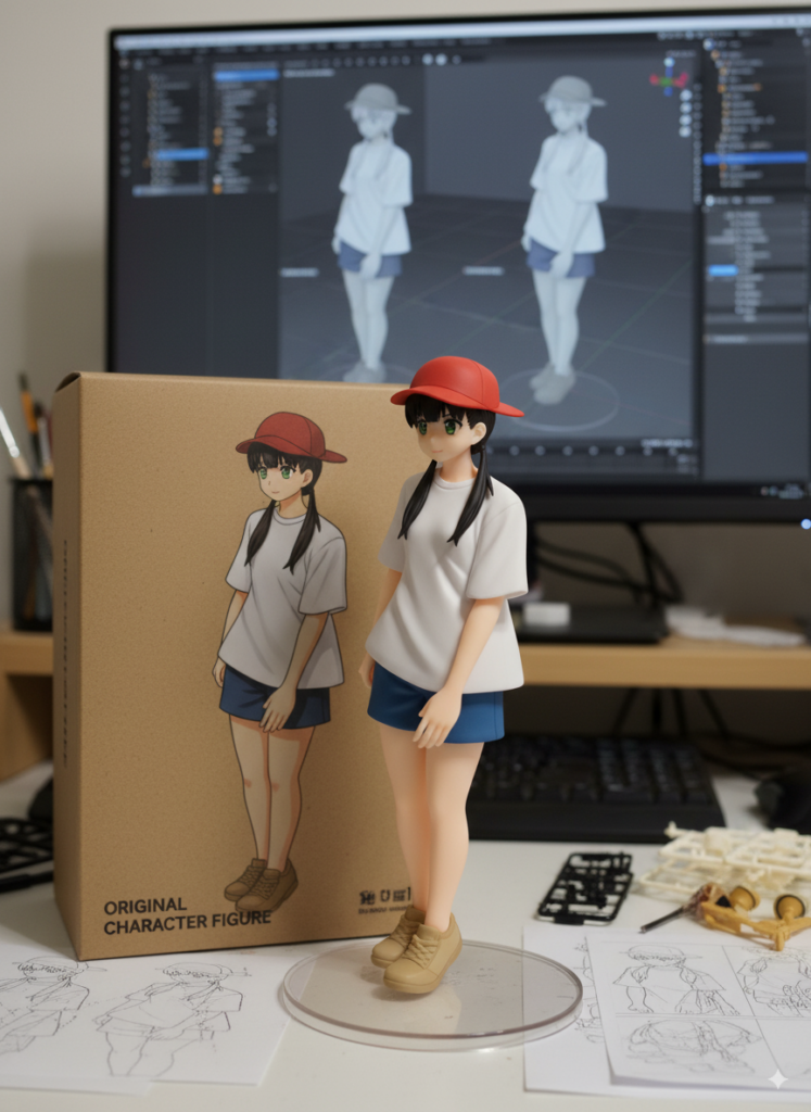 Nano Bananaで生成されたフィギュア化画像
