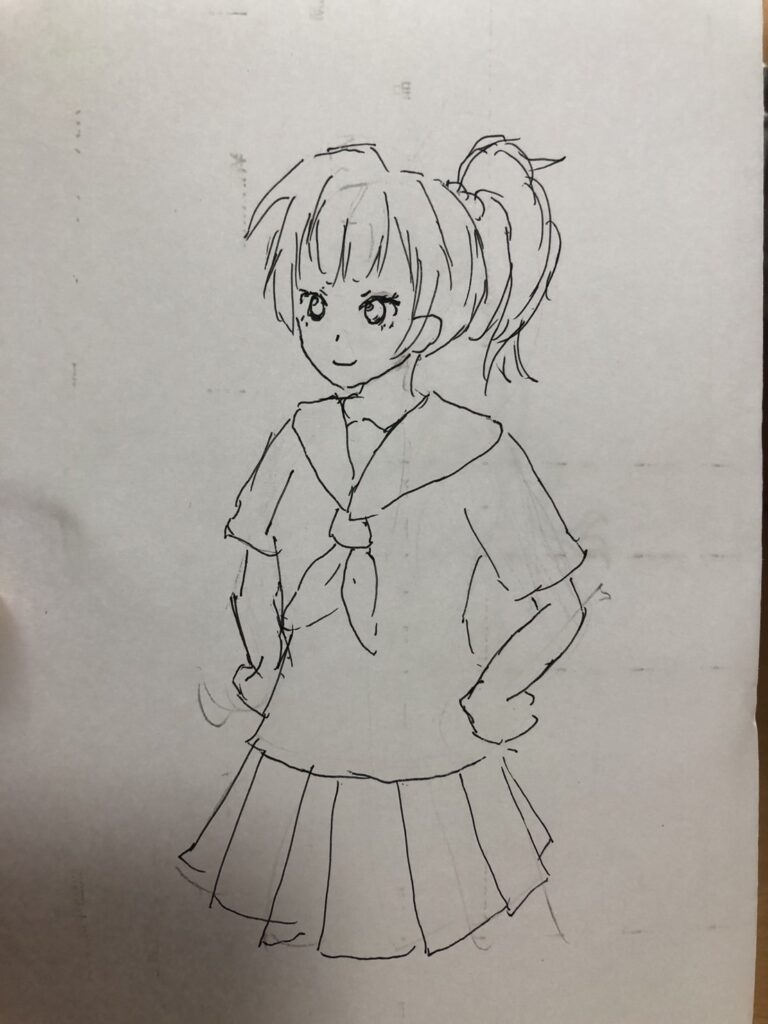 入力したアニメキャラクター