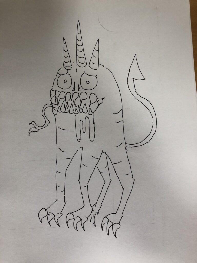 入力したイラスト