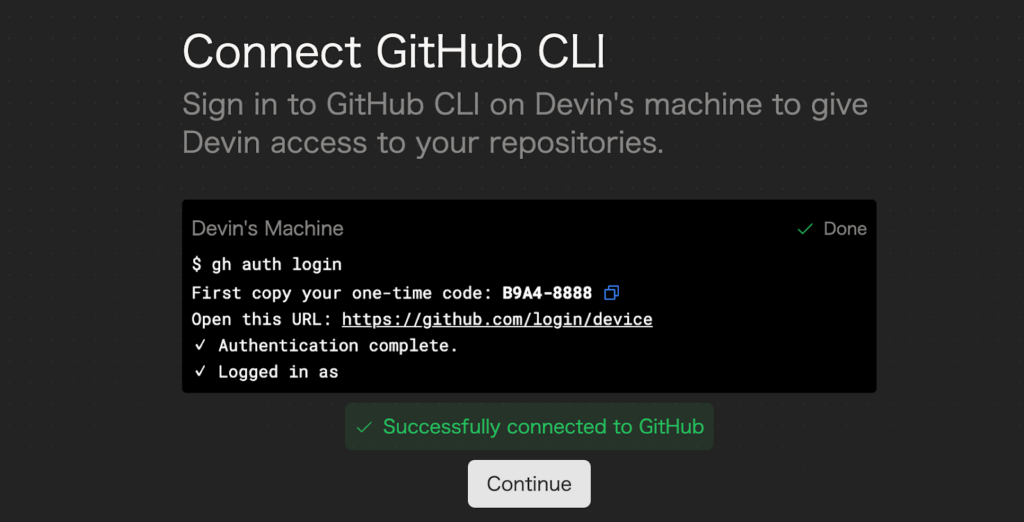 Devin GitHub CLI