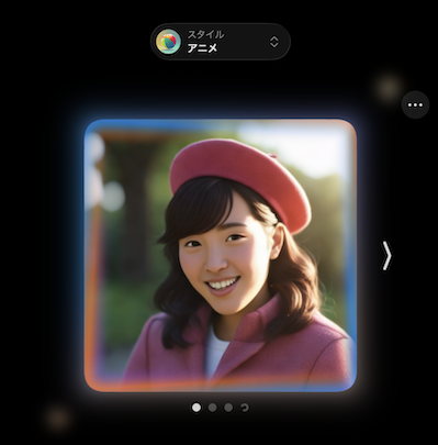 Image Playground 画像入力で画像生成