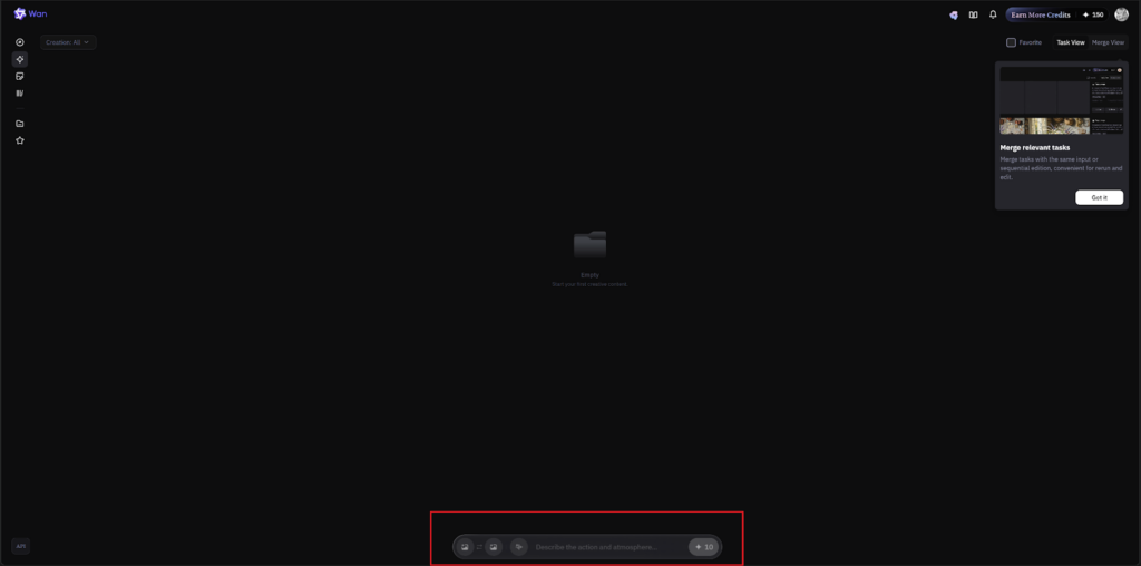 プレイグラウンドログイン後画面
