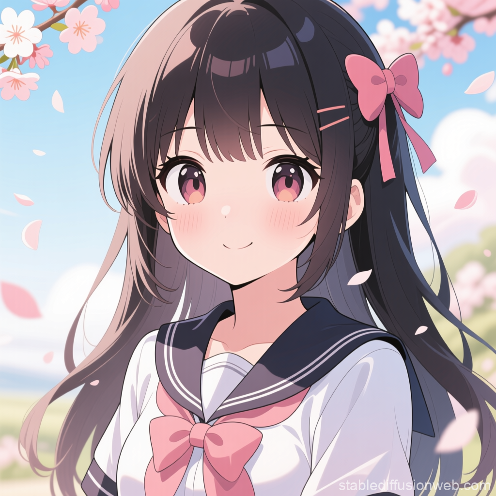 アニメ調美少女