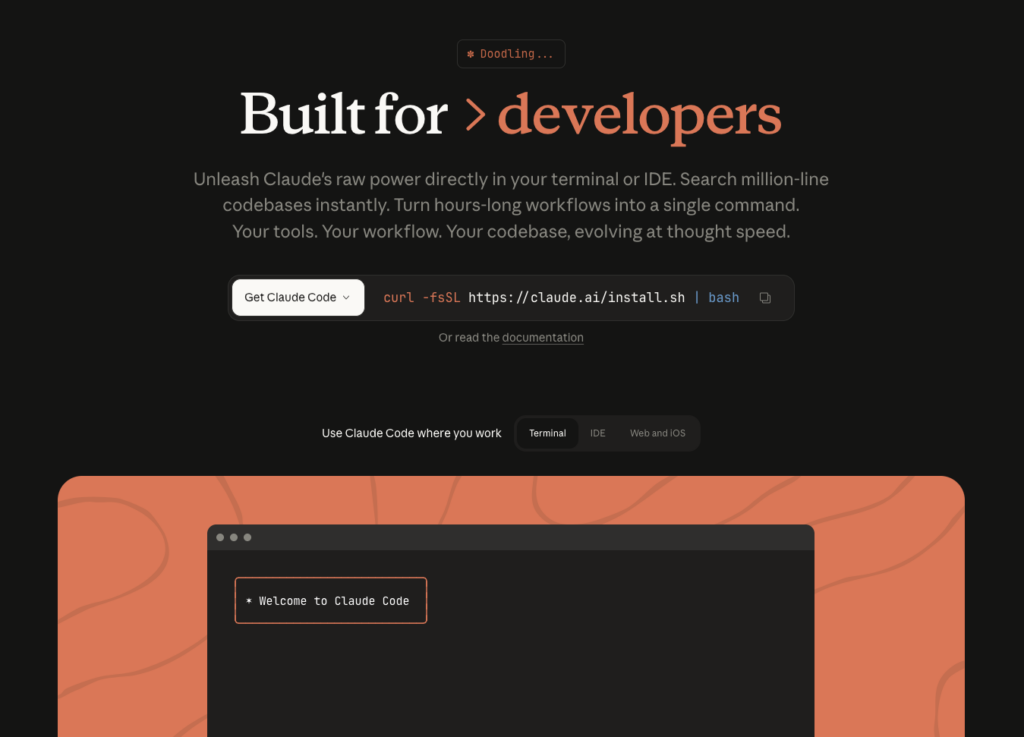 Claude codeの公式サイト