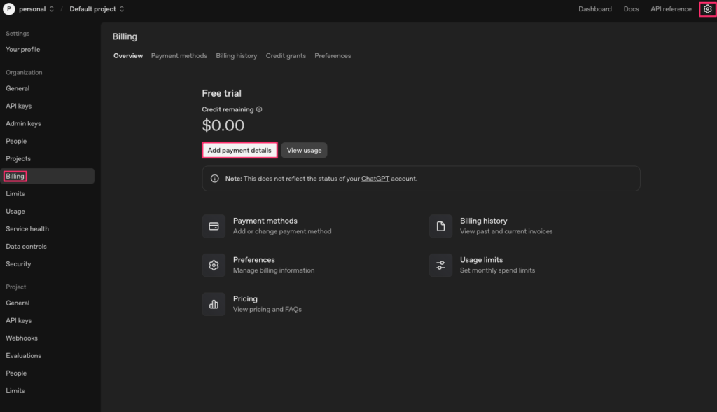 OpenAI-API 支払いについて