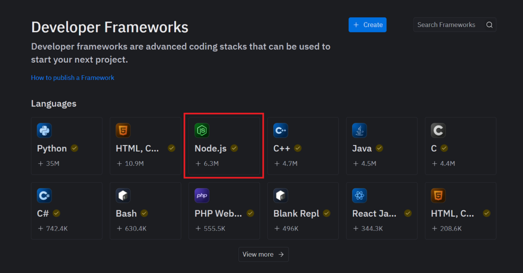 Node.jsボタン位置