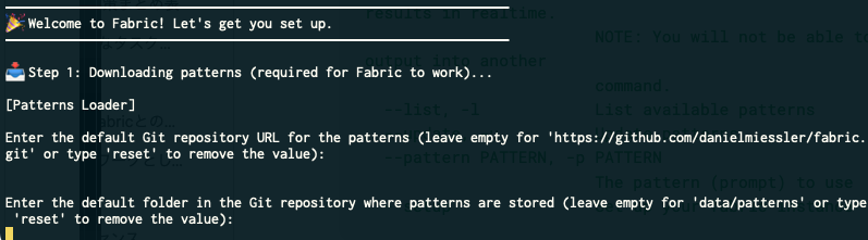 fabricのセットアップStep1
