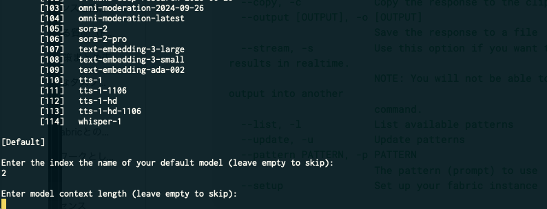 fabricのセットアップStep4