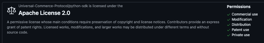 UCPのライセンス