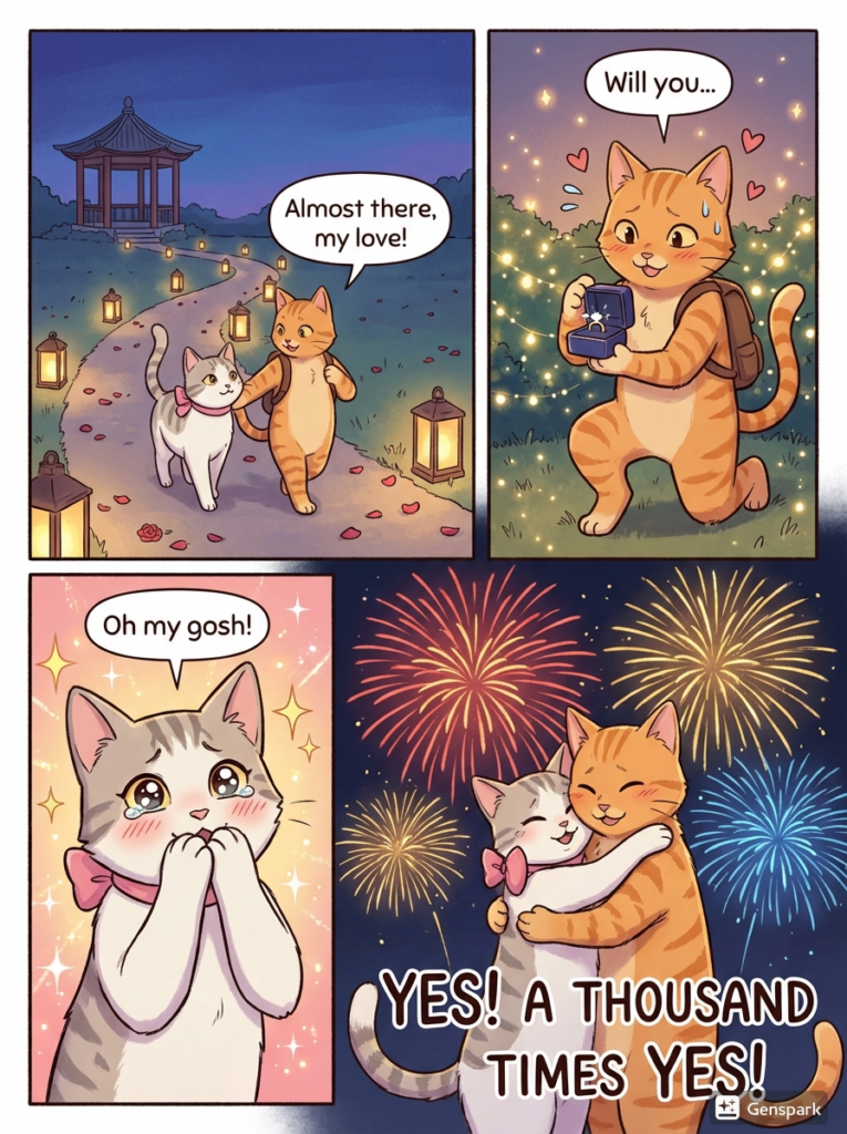 猫の恋愛漫画4
