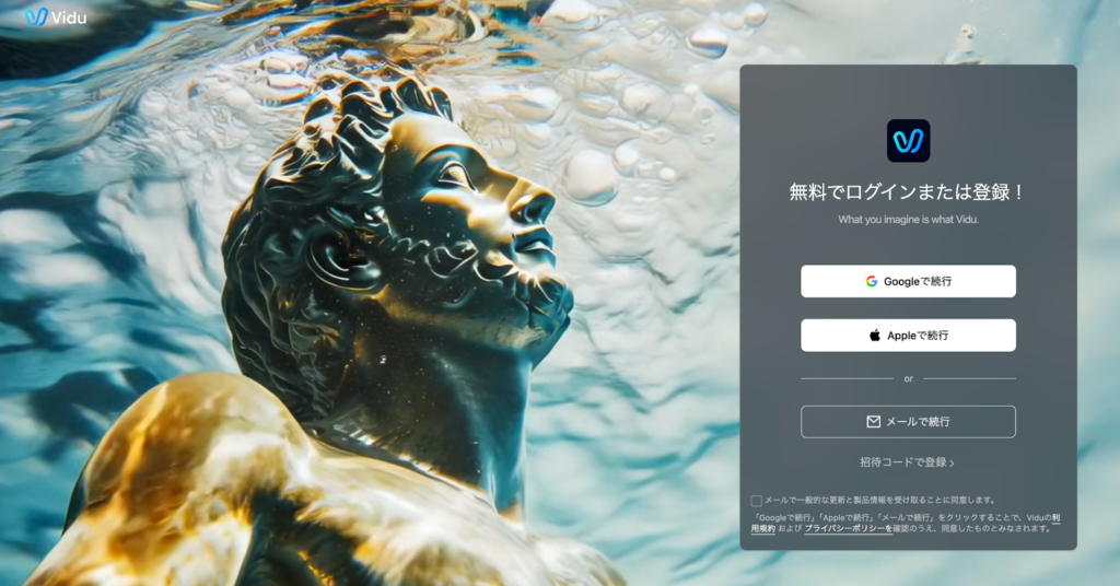 Viduログイン画面