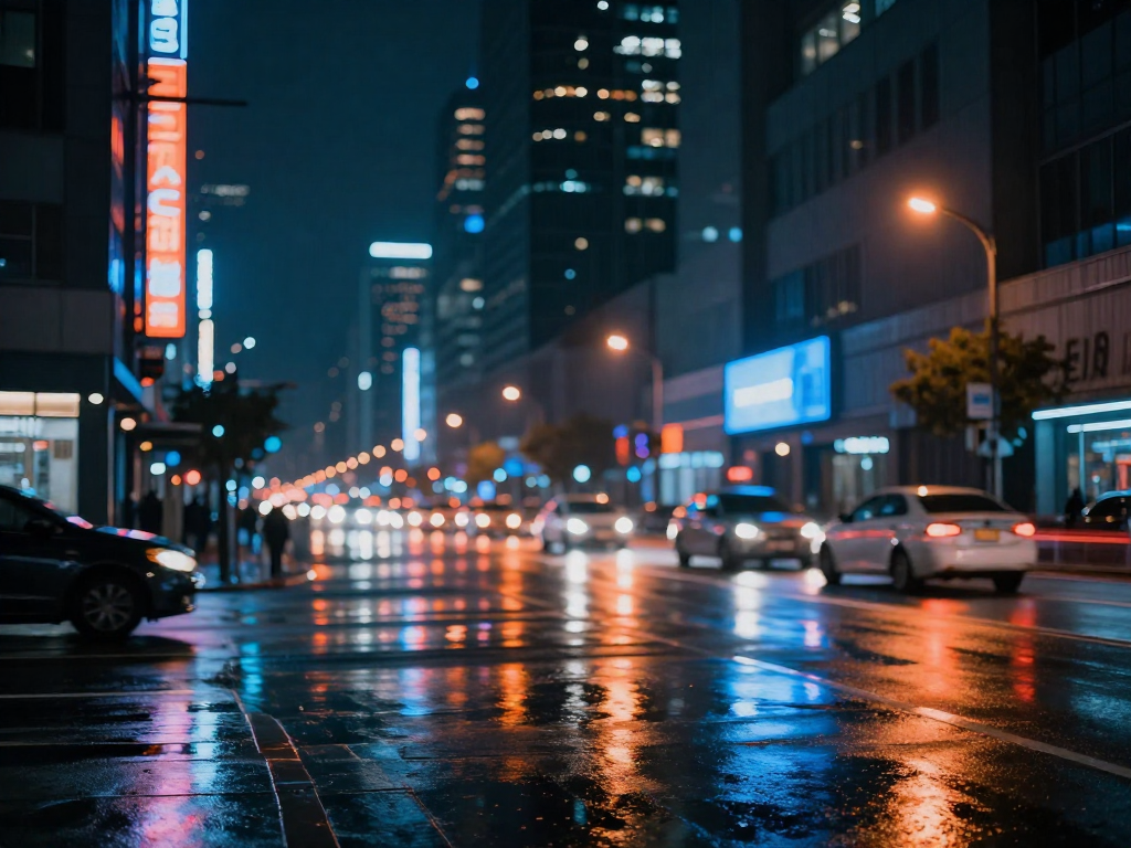 Z-Image-Turbo都市夜景生成画像