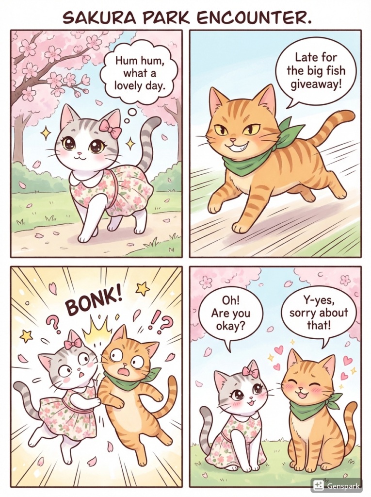 猫の恋愛漫画1