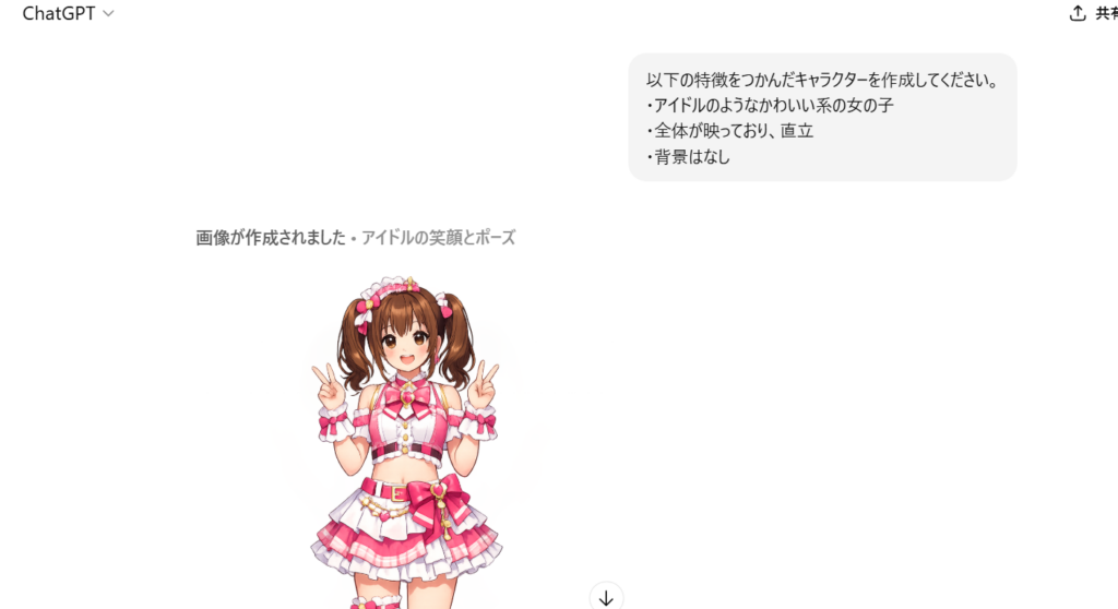 モデル画像生成の様子