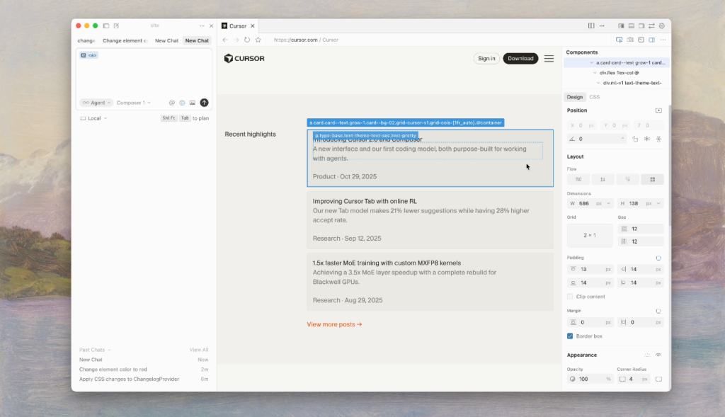 Cursor Visual Editor