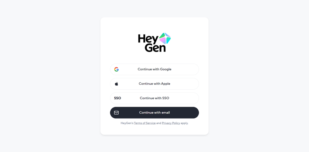 Create account and log in
