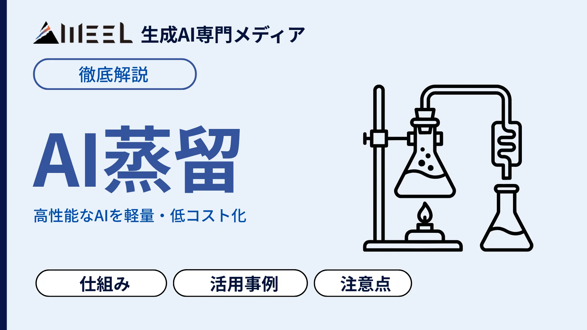 AI蒸留 注目 コスト削減 軽量化 実現 仕組み 活用事例 解説