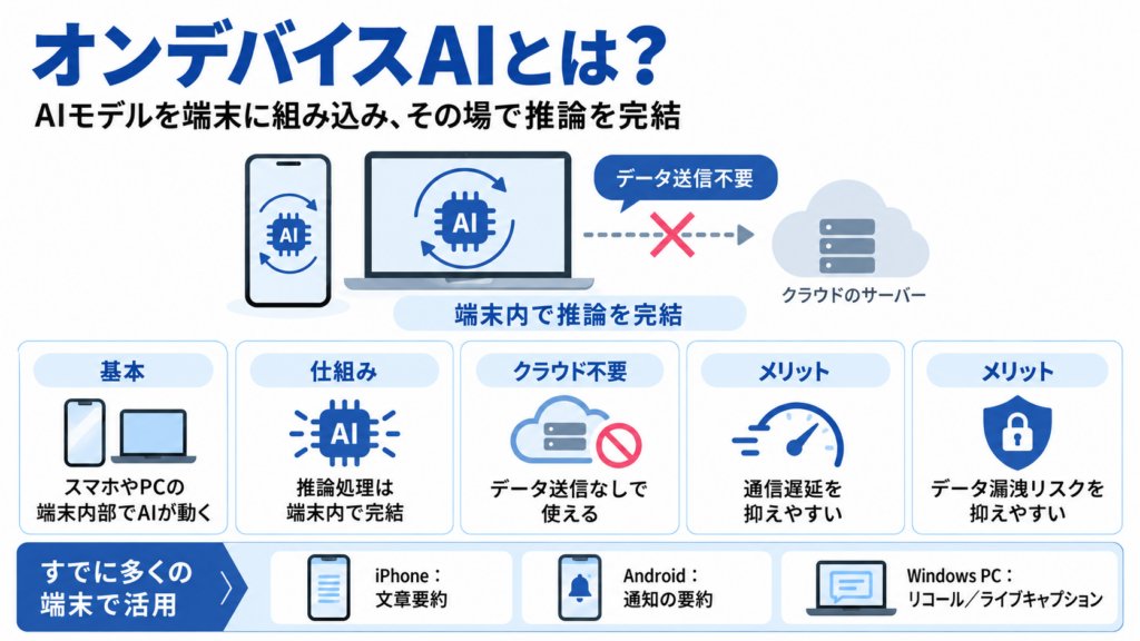 オンデバイスAIとは