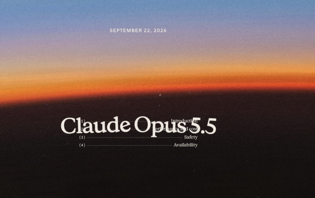 Claude Opus 5.5トップ