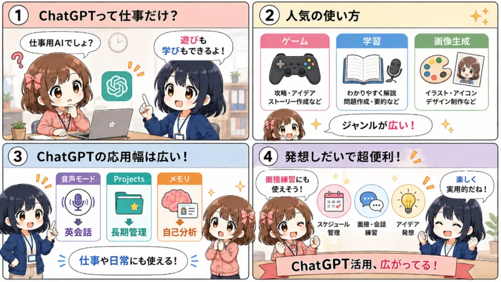 ChatGPT(チャッピー)の面白い使い方・プロンプト