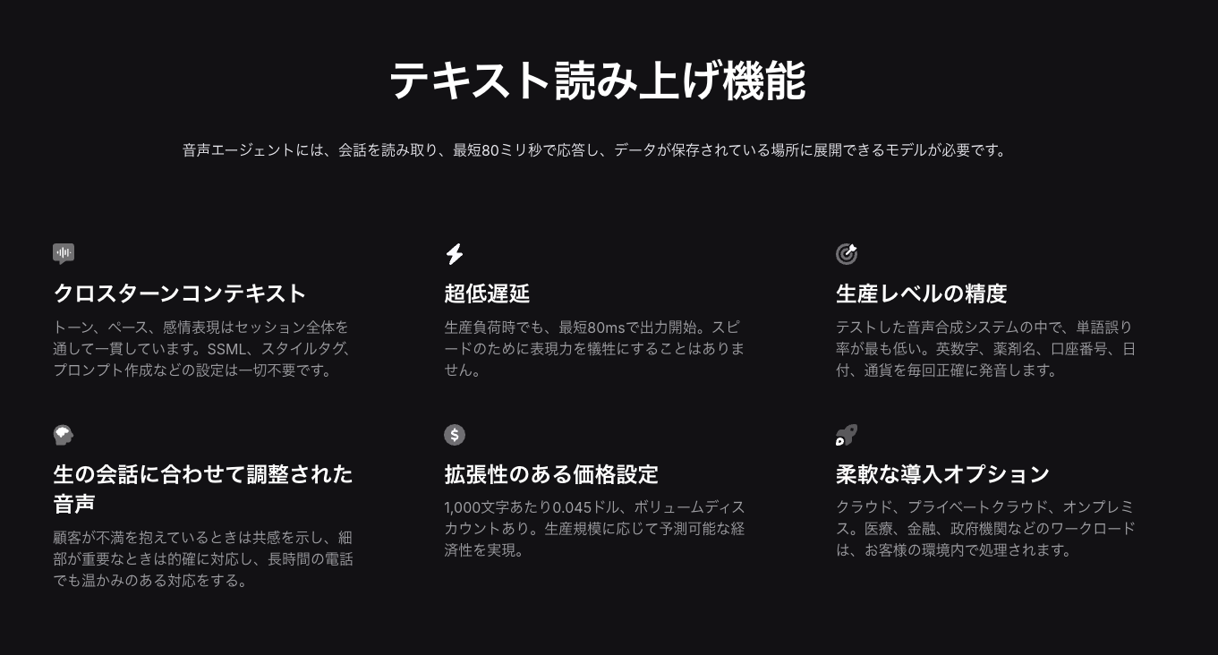 DeepgramのText-to-Speech