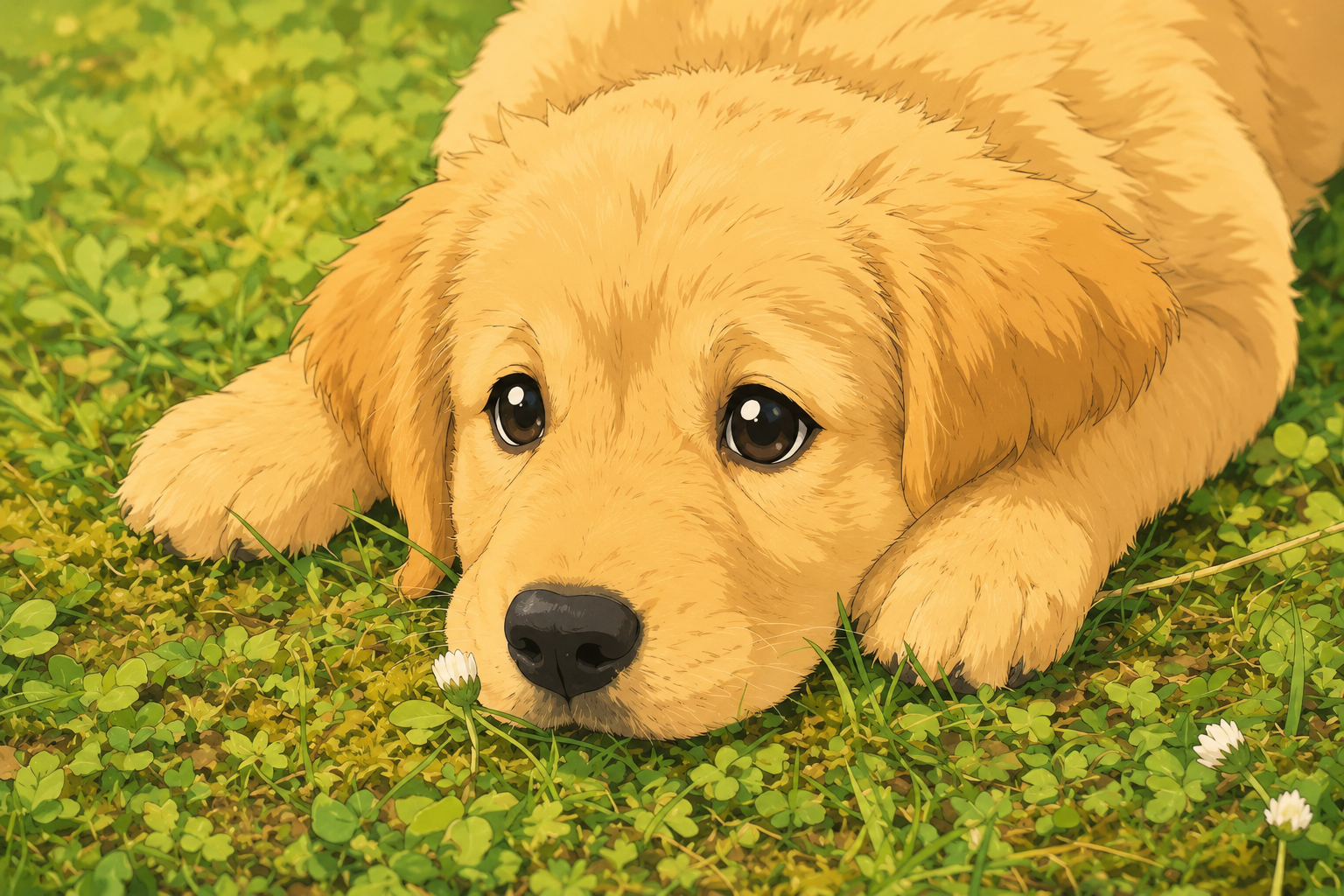 アニメ化された犬の写真