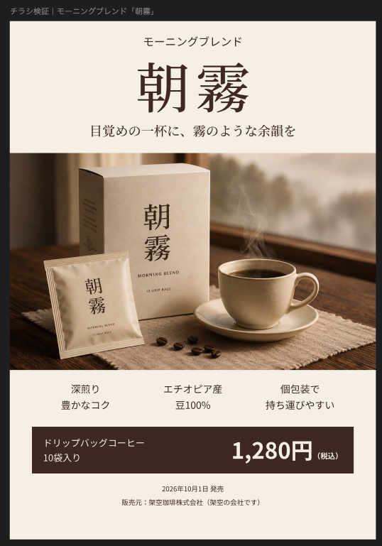 Figma生成チラシ