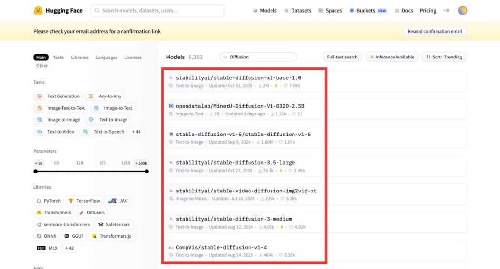 Hugging Faceのダウンロード方法①