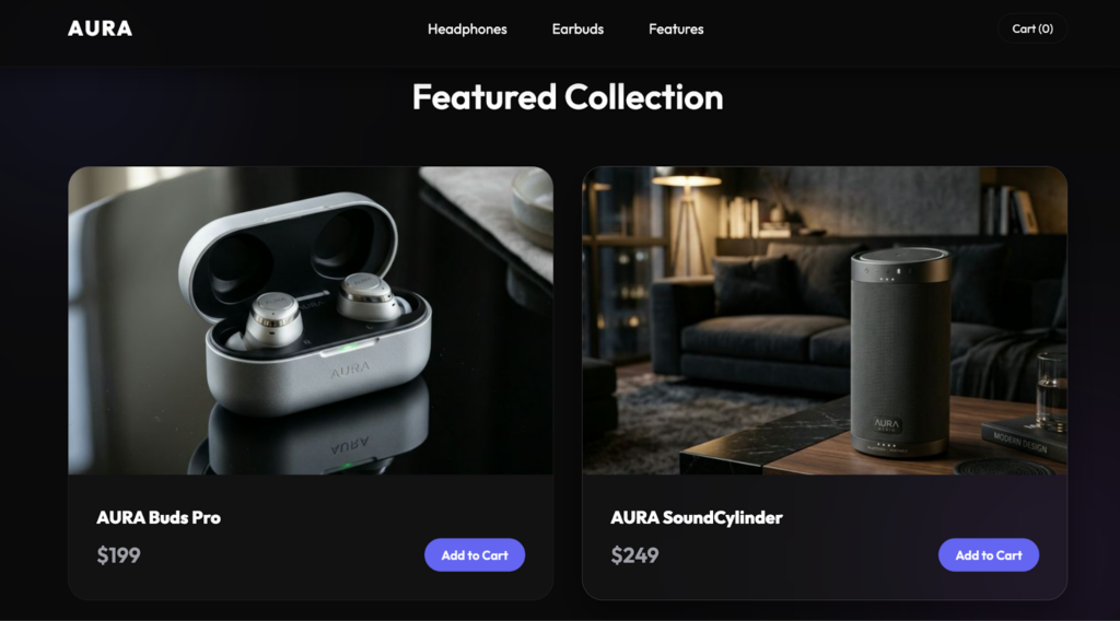 Google Antigravityでつくったサイト画面2