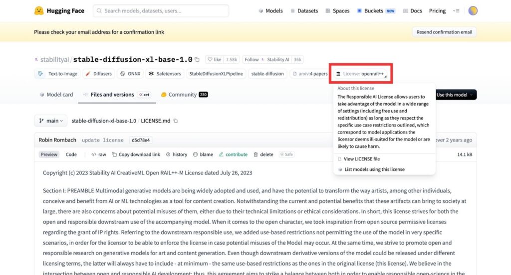 Hugging Faceのダウンロード方法②