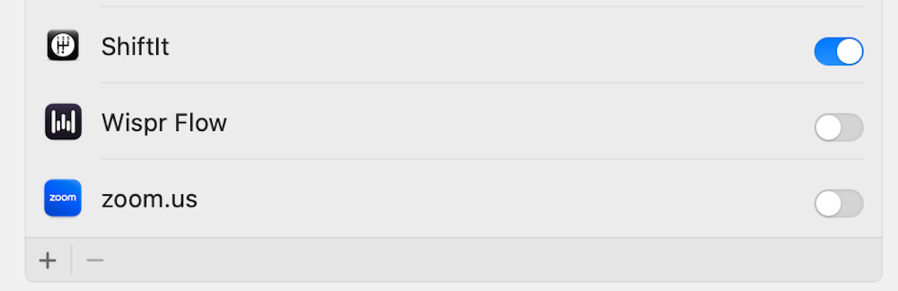 Wispr Flow アクセス許可