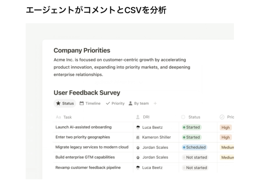 Notion AIエージェント