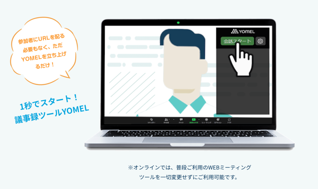 YOMEL操作画面