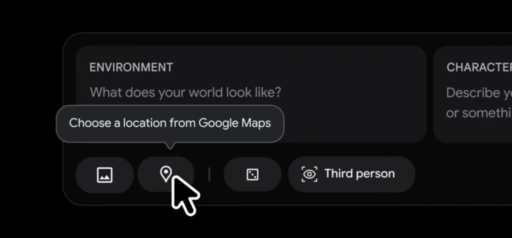 Street View連携で実在の場所から世界を生成