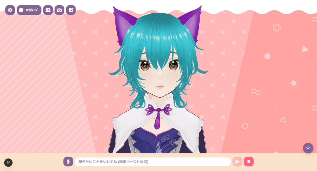AITuberKitのキャラクター設定後