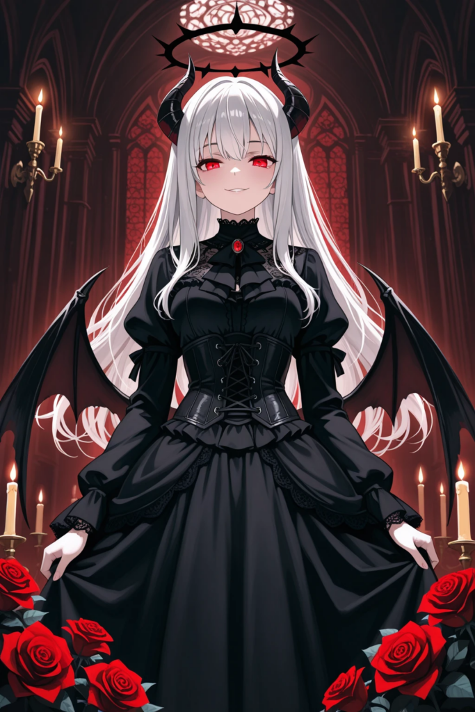 ゴシック風の悪魔の女の子