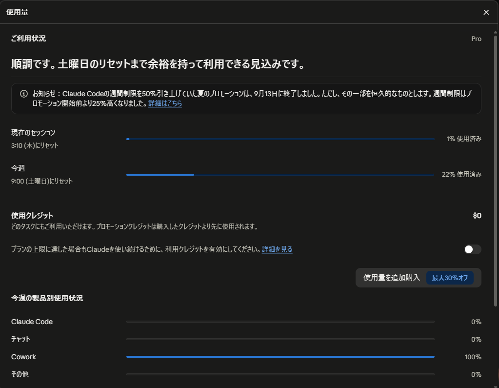 Claudeの利用状況