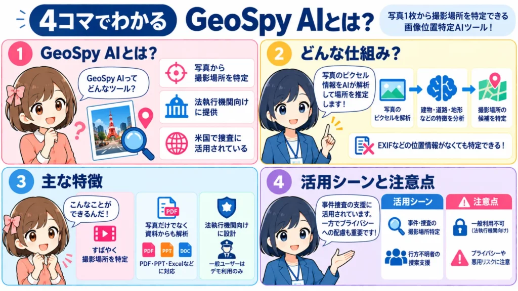 【写真から位置情報を特定】GeoSpy AIとは？使い方やプライバシーリスクを徹底解説！