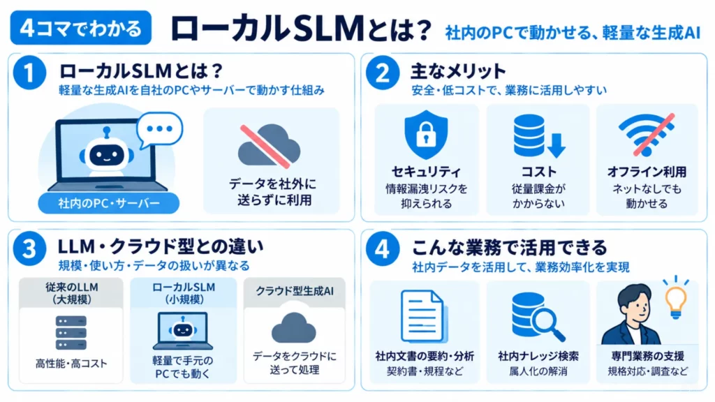 ローカルSLMとは?メリット・導入手順・代表モデルの性能を徹底検証