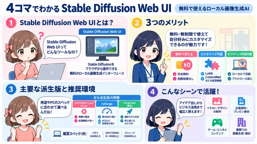 Stable Diffusion Web UI 使い方を徹底解説！ダウンロード・インストール・画像生成も紹介