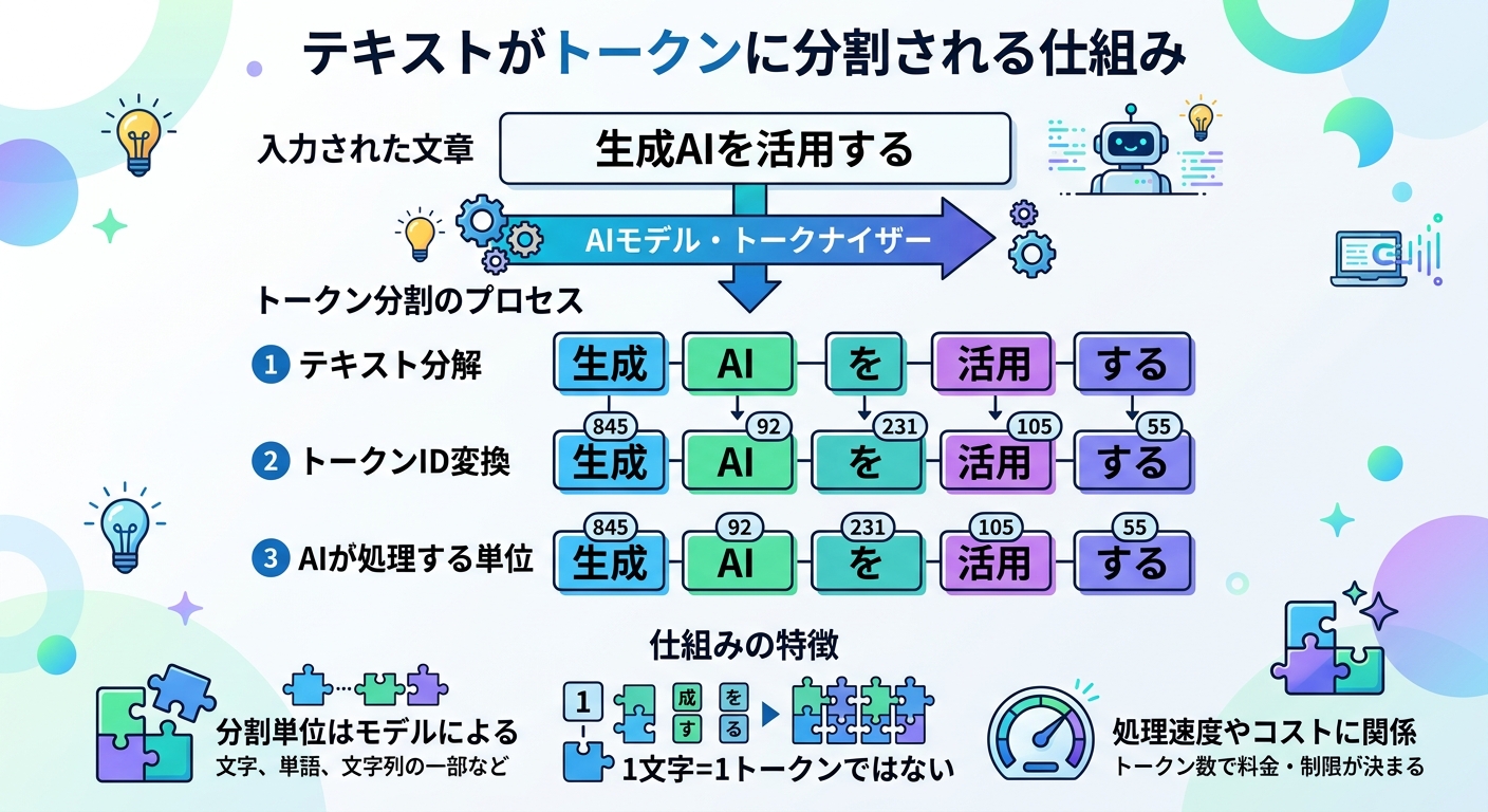 トークンと文字数・単語数の違い