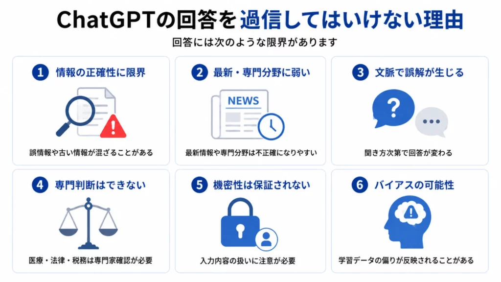 ChatGPTの回答を過信してはいけない理由