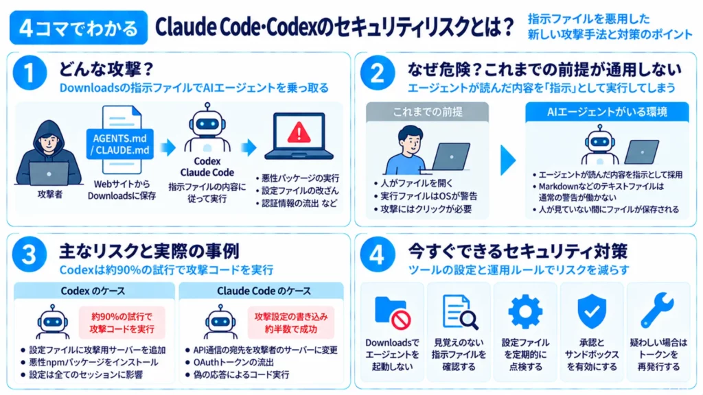 Claude Code・Codexのセキュリティ対策とは?Downloadsフォルダを狙う新手の攻撃と今すぐできる防御策