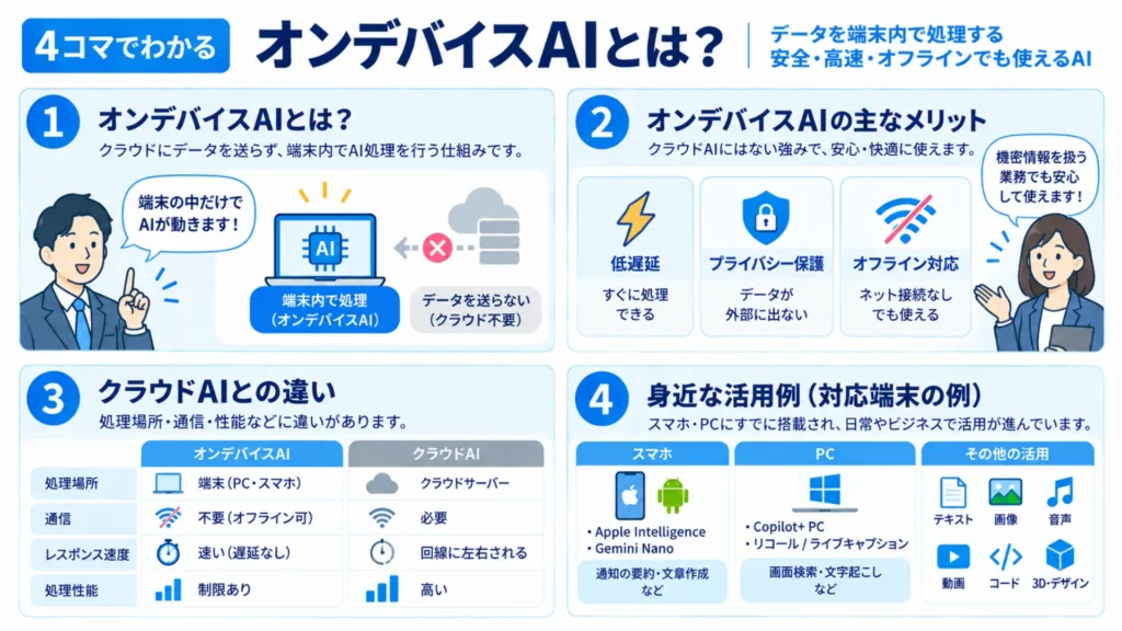 オンデバイスAIとは?メリット・デメリットとCopilot+ PCでの実践検証